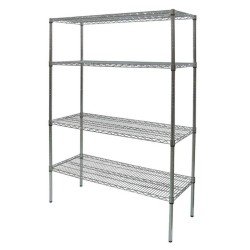 Öztiryakiler 4 Katlı Paslanmaz İstif Rafı, Izgara Tabla, 61x91x183 Cm, 304 K