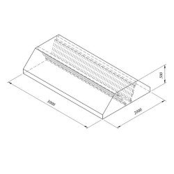 Öztiryakiler Filtreli Orta Tip Davlumbaz, 300x200 Cm Öztiryakiler Filtreli Orta Tip Davlumbaz, 300x200 Cm