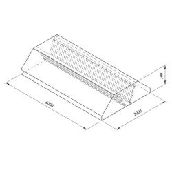 Öztiryakiler Filtreli Orta Tip Davlumbaz, 600x200 Cm Öztiryakiler Filtreli Orta Tip Davlumbaz, 600x200 Cm