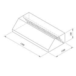 Öztiryakiler Filtreli Duvar Tipi Davlumbaz, 150x120 Cm