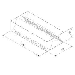 Öztiryakiler Kutu Tipi Çift Cidarlı Filtreli Duvar Tipi Davlumbaz, 350x120 Cm Öztiryakiler Kutu Tipi Çift Cidarlı Filtreli Duvar Tipi Davlumbaz, 350x120 Cm