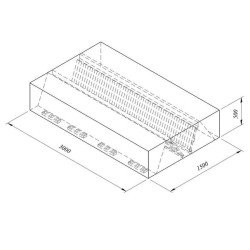 Öztiryakiler Kutu Tipi Çift Cidarlı Filtreli Orta Tip Davlumbaz, 300x150 Cm Öztiryakiler Kutu Tipi Çift Cidarlı Filtreli Orta Tip Davlumbaz, 300x150 Cm