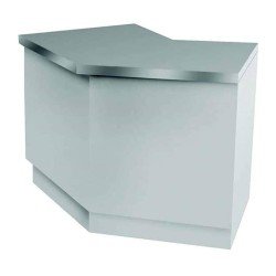 Öztiryakiler Nötr Servis Bankosu, Açılı, Ara Raflı, 150x70 Cm