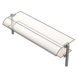 Öztiryakiler Servis Rafı, Çift Sıralı, 150x30 Cm