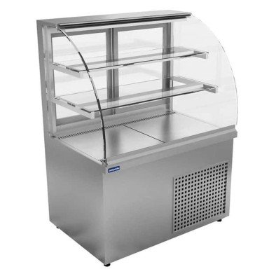 Öztiryakiler Bombe Camlı Sıcak Teşhir Dolabı, 360 Lt, 150x70x135 Cm