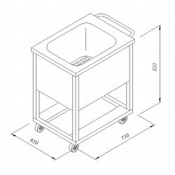 Öztiryakiler Et Sebze Basma Arabası, 65x75 Cm Öztiryakiler Et Sebze Basma Arabası, 65x75 Cm
