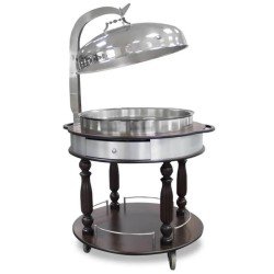 Öztiryakiler Chafing Dish Servis Arabası Ø90 Öztiryakiler Chafing Dish Servis Arabası Ø90