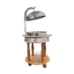 Öztiryakiler Chafing Dish Servis Arabası Ø60 Öztiryakiler Chafing Dish Servis Arabası Ø60