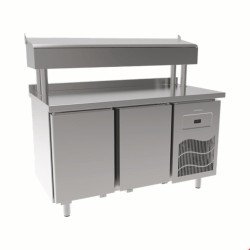 İnoksan Sgb140r -Paslanmaz Tablalı 2 Kapılı Pizza Hazırlık Ünitesi / Boru Ayaklı