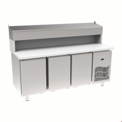 İnoksan Sgp190 - Polietilen Tablalı 3 Kapılı Pizza Hazırlık Ünitesi