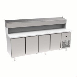 İnoksan Sgp240s - Polietilen Tablalı 4 Kapılı Pizza Hazırlık Ünitesi