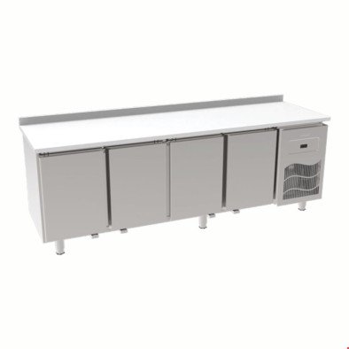 İnoksan Sbp240r - Polietilen Tablalı 4 Kapılı Tezgah Tipi Buzdolabı