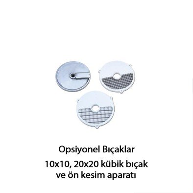 Bosfor Sebze Doğrama Makinesi Kübik Doğrama Bıçağı 10*10 Mm