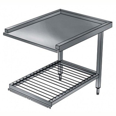Electrolux Professional Bulaşık Çıkış Tezgahı, Izgara Taban Raflı, 900 Mm, Kazan Yıkama Makinesi İçin BHPUTS09