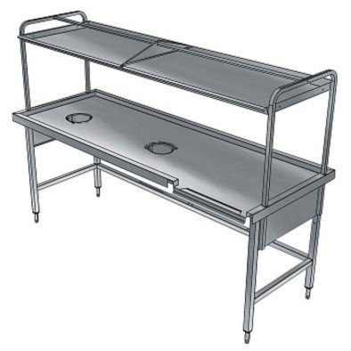 Electrolux Professional Bulaşık Kabul Tezgahı, 2 Sıyırma Hunisi, Basket Raflı, Soldan Sağa - 2700x800 Mm BHST2708L Electrolux Professional Bulaşık Kabul Tezgahı, 2 Sıyırma Hunisi, Basket Raflı, Soldan Sağa - 2700x800 Mm BHST2708L