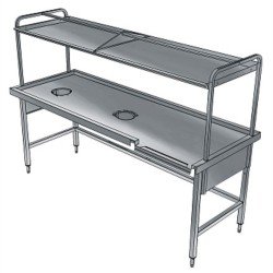 Electrolux Professional Bulaşık Kabul Tezgahı, 2 Sıyırma Hunisi, Basket Raflı, Soldan Sağa - 2200x800 Mm BHST2208L Electrolux Professional Bulaşık Kabul Tezgahı, 2 Sıyırma Hunisi, Basket Raflı, Soldan Sağa - 2200x800 Mm BHST2208L