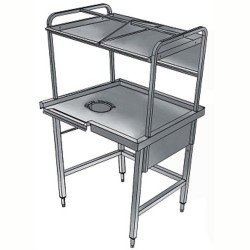 Electrolux Professional Bulaşık Kabul Tezgahı, 1 Sıyırma Hunisi, Basket Raflı, Soldan Sağa - 1000x800 Mm BHST1008L Electrolux Professional Bulaşık Kabul Tezgahı, 1 Sıyırma Hunisi, Basket Raflı, Soldan Sağa - 1000x800 Mm BHST1008L