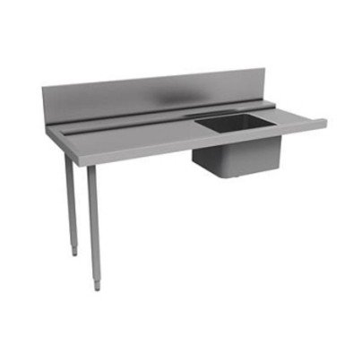 Electrolux Professional Bulaşık Giriş Tezgahı, Tek Evyeli (500x400 Mm), Giyotin Tip Bulaşık Makinesi İçin, Filtrelit, Soldan Sağa - 1800 Mm PTSBHT18L