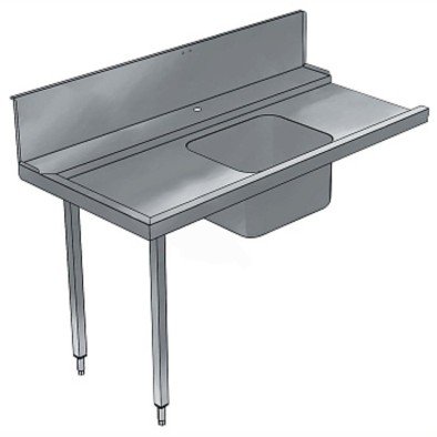Electrolux Professional Bulaşık Giriş Tezgahı, Tek Evyeli (500x400 Mm), Giyotin Tip Bulaşık Makinesi İçin, 300 Mm Sırt, Soldan Sağa - 1200 Mm BHHPTB12L