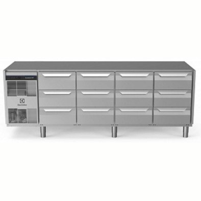 Electrolux Professional Endüstriyel Soğuk Tezgah 12x1/3 Çekmeceli 590 Lt,-2+10 °c, Aısı 304, Üst Tablasız EH4H7CCCC