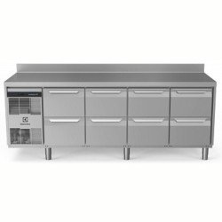 Electrolux Professional Endüstriyel Soğuk Tezgah 8 Çekmeceli 590 Lt Sırtlı-2+10°c, Aısı 304 EH4H3BBBB