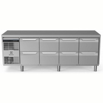 Electrolux Professional Endüstriyel Soğutmalı Tezgah, "heavy Duty", Aısı304, -2°/+10°c, Dijital, Tropikal - 590 Lt, 8x½ Çekmeceli EH4HBBBBB