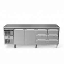 Electrolux Professional Endüstriyel Soğuk Tezgah 2 Kapılı +6x1/3 Çekmeceli 590 Lt, -2+10°c, Aısı 304 EH4HBAACC