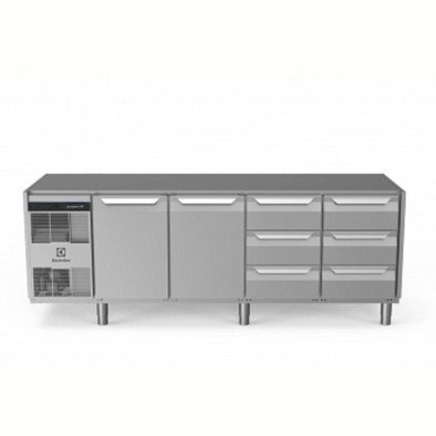 Electrolux Professional Soğutmalı Tezgah, "heavy Duty", Aısı304, Üst Tablasız, -2°/+10°c, Dijital, Tropikal - 590 Lt, 2 Kapılı + 6x? Çekmeceli EH4H7AACC Electrolux Professional Soğutmalı Tezgah, "heavy Duty", Aısı304, Üst Tablasız, -2°/+10°c, Dijital, Tropikal - 590 Lt, 2 Kapılı + 6x? Çekmeceli EH4H7AACC