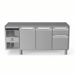 Electrolux Professional Endüstriyel Soğuk Tezgah 2 Kapılı + 1/3+2/3 Çekmeceli 440 Lt -2+10°c, Aısı 304, Üst Tablasız EH3H7AAD