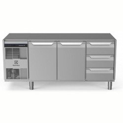 Electrolux Professional Endüstriyel Soğutmalı Tezgah, "heavy Duty", Aısı304, Üst Tablasız, -2°/+10°c, Dijital, Tropikal - 440 Lt, 2 Kapılı + 3x? Çekmeceli EH3H7AAC