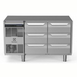 Electrolux Professional Endüstriyel Soğutmalı Tezgah 6x1/3 Çekmeceli 290 Lt -2+10°c, Aısı 304 Üst Tablasız EH2H7CC