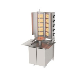 Atalay ADG-10-D-S Döner Makineleri Duvara Monte Gazlı Hareketli Alt Arabalı Sabit - 5x2 Radyanlı