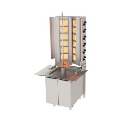 Atalay ADG-12-D-S Döner Makineleri Duvara Monte Gazlı Hareketli Alt Arabalı Sabit - 6x2 Radyanlı