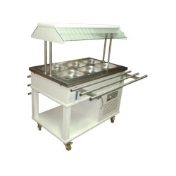 Atalay ASBM-03 Benmariler Orta Tip Ahşap Kaplama GN 1/1 x 3 - 230 V Atalay ASBM-03 Benmariler Orta Tip Ahşap Kaplama GN 1/1 x 3 - 230 V