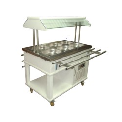 Atalay ASSB-03 Saladbarlar Orta Tip Ahşap Kaplama GN 1/1 x 3 - 230 V