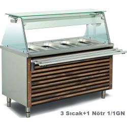 Empero EMP.BEN.31 Sıcak Servis Ünitesi Üst Raflı Sürgü Standlı 1500x730x850/1350 (3 Sıcak+1 Nötr) Empero EMP.BEN.31 Sıcak Servis Ünitesi Üst Raflı Sürgü Standlı 1500x730x850/1350 (3 Sıcak+1 Nötr)