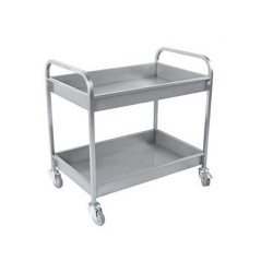 Erginoks Bulaşık Toplama Arabası-komple krom-2 kat havuzlu tabla-50x97x95 cm Erginoks Bulaşık Toplama Arabası-komple krom-2 kat havuzlu tabla-50x97x95 cm