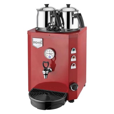 Remta Jumbo Çay Makinesi 13 litre 2 demlik dahil Şamandıralı (Şebeke) Kırmızı