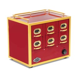 Empero EMP.KU.02 6 Çekmeceli Isıtmalı Kuruyemiş Ünitesi 50x38x45 cm