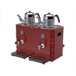 Duran Çelik DÇ093 Çay Makinesi 13+13Lt, Kırmızı  Duran Çelik DÇ093 Çay Makinesi 13+13Lt, Kırmızı