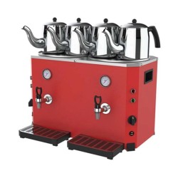 Duran Çelik DÇ094 Çay Makinesi 23+23Lt, Kırmızı Duran Çelik DÇ094 Çay Makinesi 23+23Lt, Kırmızı