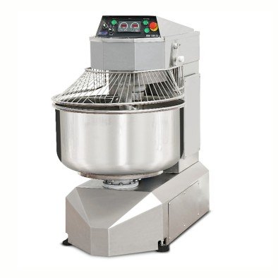 Dirmak ISM 100-32S CR Spiral Hamur Yoğurma Makinası 100 Lt Kazan İki Yönlü Kazan 50 Kg Un Kapasiteli  İki Devirli İki Yöne Dönen Kazan Krom Gövde 380v/3p/50hz