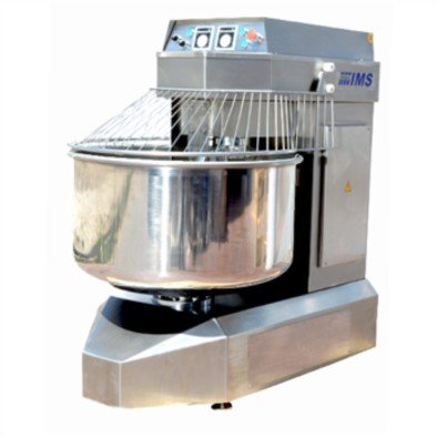 Dirmak ISM 350-32S CR Spiral Hamur Yoğurma Makinası 350 Lt Kazan İki Yönlü Kazan 150 Kg Un Kapasiteli İki Devirli İki Yöne Dönen Kazan Krom Gövde 380v/3p/50hz