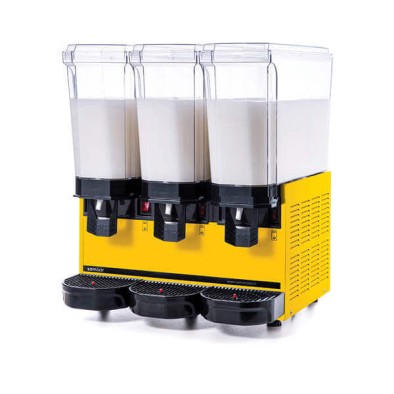 Samixir 60.MMMY Klasik Triple Soğuk İçecek Dispenseri, 20+20+20 L, Karıştırıcılı, Sarı