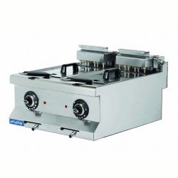 eMutfak EMP.6FE020 Elektrikli Fritöz-2x10 Litre Yağ Kapasiteli-Tahliyeli  (Empero Garantili)