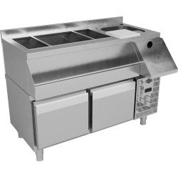 Empero Set Altı Buzdolabı 4 Çekmeceli + Kokteyl Tezgahı EMP.160.60.01-S-C