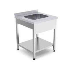 Empero EMP.E.66085-1ET Tek Evyeli Tezgah 60x60x85 cm Empero EMP.E.66085-1ET Tek Evyeli Tezgah 60x60x85 cm