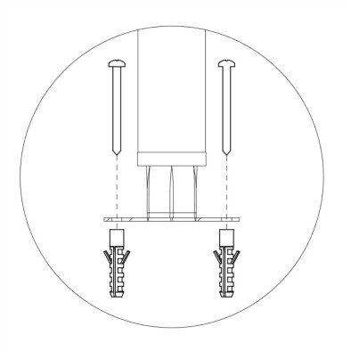 Electrolux Professional BHFF 2 Kare Ayak İçin Zemin Ankraj Kiti ,865386