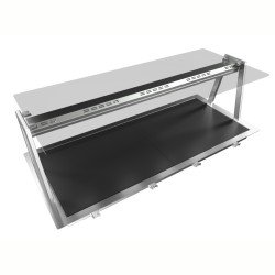 Electrolux Professional D04C4O Drop-ın Tempered Glass Top, 4gn Wıth A Type Overshelf Wıth Hot Lamps ,341182