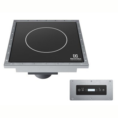 Electrolux Professional E4HDEFOS Plug-ın Inductıon Cook Top, Squared, Mono Zone, Flushed Drop-ın, 3000w ,602409